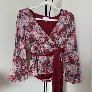 Lauren conrad sequin blouse, XS